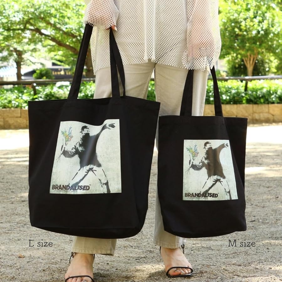 Amazon.co.jp: BRANDALISED バンクシー キャンバス トートバッグ
